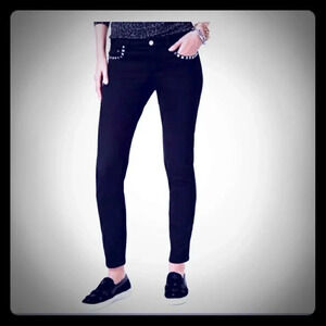 New Michael Kors Black Studded Jeans 4